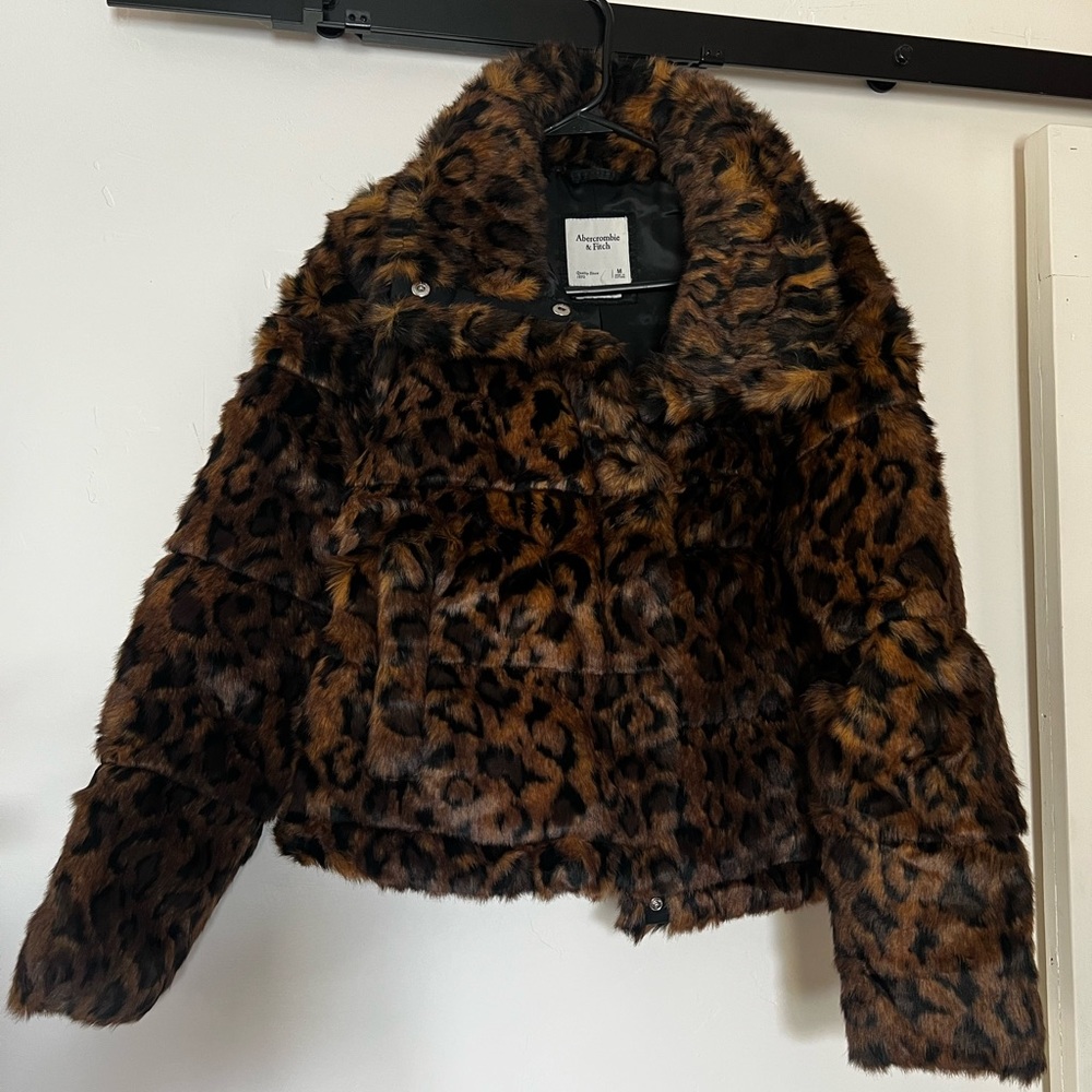 Abercrombie faux fur puffer